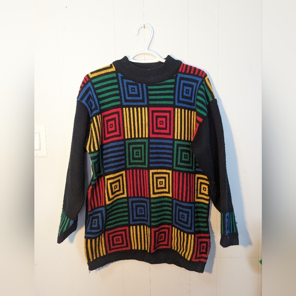 Vintage colour block sweater - Picture 1 of 2